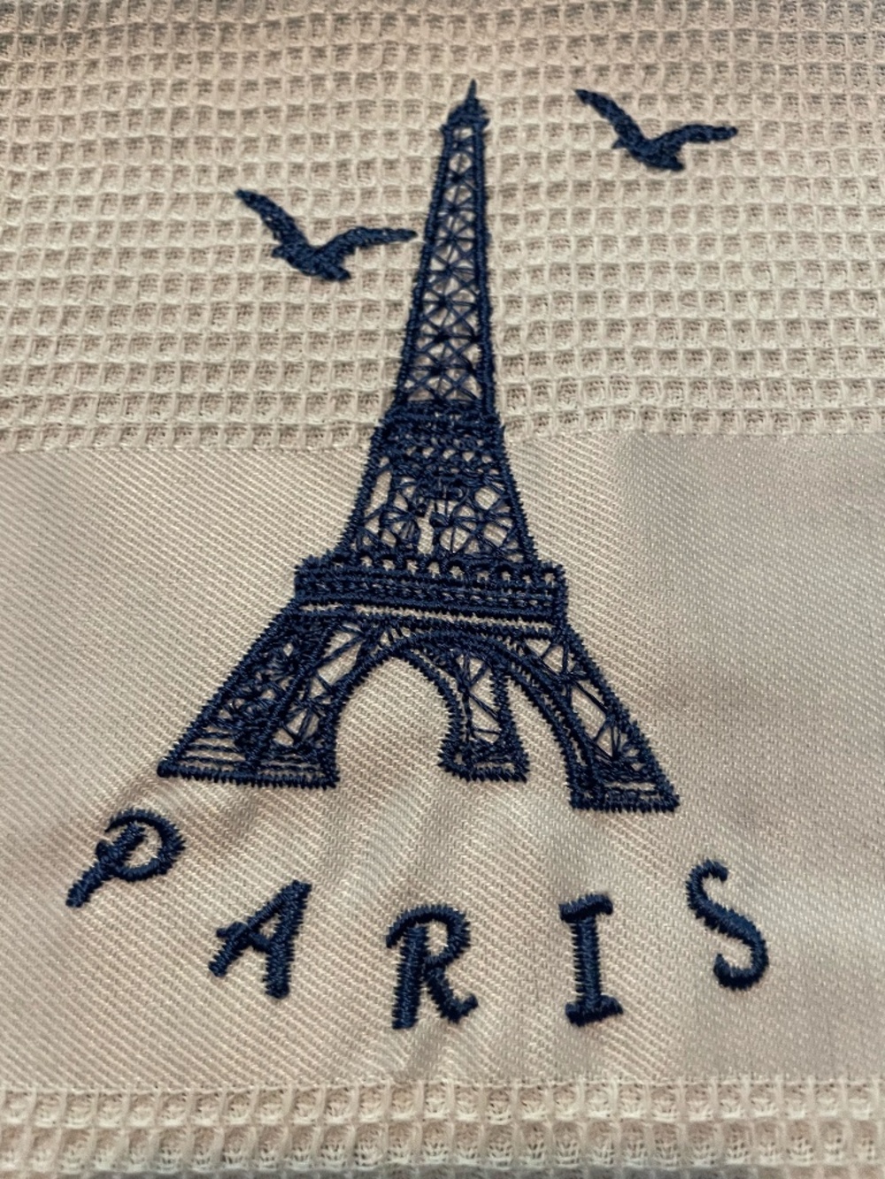 PARIS ~ Tea towel ~ Eiffel Tower Jacquard Woven Cotton Tea Towel